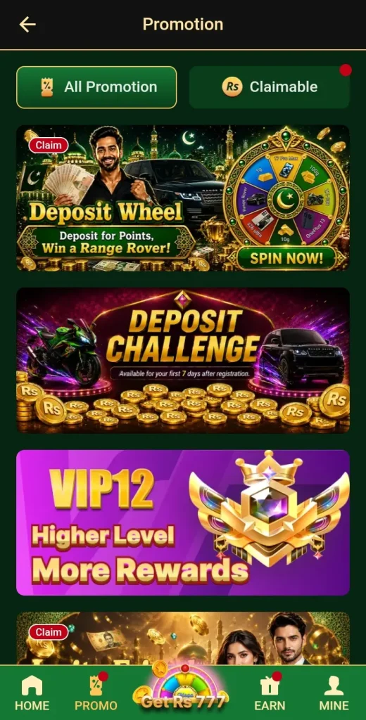 6r Game high level more earning rewards.