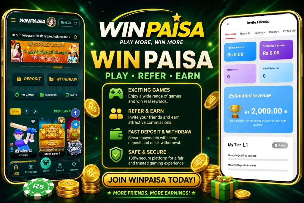 Winpaisa Game interface screenshot image.